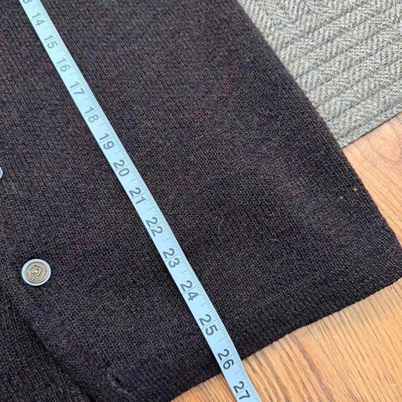 Vintage 60s SKM Penguin Wool Cardigan Sweater Brown XL Seattle Knitting Mills - Picture 5 of 6